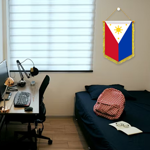 Mini 20x30cm Pennant Car Flags Philippines Wall Decor Display Accessories <b>Small</b> Ornaments for Hanging - Product Image 2
