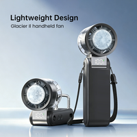 Ventilateur portable électrique compact et durable, sans pales, pliable, avec batterie longue durée 4000 mAh, idéal pour la maison et l'hôtel