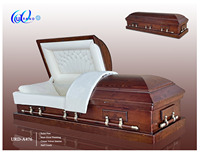 Ataúdes de Madera Americanos de Alta Calidad y Bajo Costo de Fábrica China para Funerales