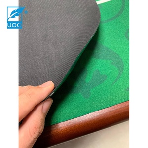 <span class=keywords><strong>UOO</strong></span> personalizado de lana fina de póquer de mesa de póquer Mat Rubber Poker Table Top - Product Image 2