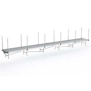 Sistema di panche mobili in metallo per serra <span class=keywords><strong>da</strong></span> <span class=keywords><strong>giardino</strong></span>, tavolo di coltivazione <span class=keywords><strong>con</strong></span> vassoi, design ecologico, facile <span class=keywords><strong>da</strong></span> montare, per uso agricolo - Product Image 6