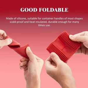 2 protectores de silicona antideslizantes y resistentes al calor para asas de ollas y sartenes de hierro fundido - Product Image 3