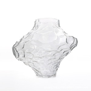 Nordic Valley vaso di vetro Canyon soggiorno trasparente composizione floreale ninfea luce di lusso arte creativa di fascia alta - Product Image 1