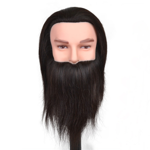 หัวหุ่นฝึกทำ<span class=keywords><strong>ผม</strong></span> LWL HAIR สำหรับช่างทำ<span class=keywords><strong>ผม</strong></span> ขายส่ง <span class=keywords><strong>ผม</strong></span>แท้ 100% พร้อมหนวดเครา <span class=keywords><strong>ผม</strong></span>เรมี่ วิกผมถักมือ สำหรับฝึกสอนช่างตัดผมชาย - Product Image 4