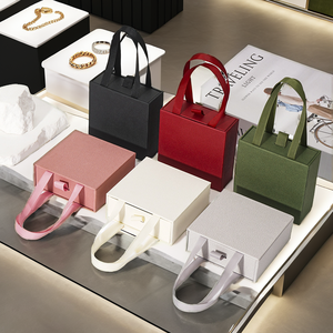 High-Grade Portable Recyclable Jewelry <b>Drawer</b> <b>Box</b> for Earrings Bracelet Necklace Ring <b>Storage</b> Stamping Sponge Liner Customizable - Product Image 2