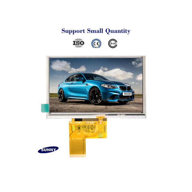 5 Inch IPS 800x480 TFT LCD with Touch Screen RGB/Custom Interface Display Module Factory Advertising