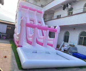 Toboggan aquatique gonflable commercial en PVC pour adultes, grande piscine gonflable, jeux gonflables pour enfants et adultes - Product Image 2