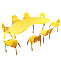 Tables et chaises en plastique pour la maternelle, directement de l'usine, pour mobilier préscolaire à vendre, mobilier pour garderie