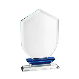 Trofeo de cristal ödülü ucuz cam boş spor etkinlikleri hediyelik eşya K9 kristal plak cam ödül kupa kişiselleştirilmiş