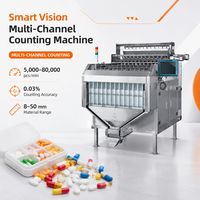 Compteuse de vision multi-canaux intelligente 5000-80000 pièces/min, compteur électronique de comprimés et de capsules pour l'embouteillage pharmaceutique