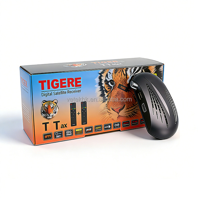 TIGERE DVB S2 Digital Satellite TV Receiver T1 Max Full HD 1080P DVB-S2 Compatible with USB Wifi antenna without IKS sever