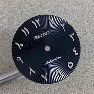 Novo estilo romano cravejado dial luminoso 28,5 milímetros adequado para NH35/36 movimento mostrador do relógio
