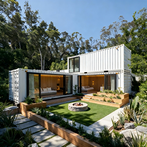 Module de maison préfabriquée de luxe en conteneur maritime, véranda en verre pour jardin, espace de vie naturel avec salle de bain, <span class=keywords><strong>cuisine</strong></span> et énergie solaire - Product Image 6