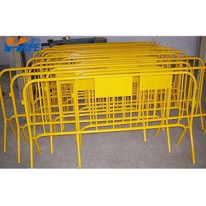 Barriere per il controllo della folla in acciaio verniciato a polvere o zincato a caldo barricate pedonali con piedi staccabili - Product Image 2