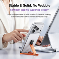Nouveau produit de commerce extérieur 2026 : Support de téléphone portable et tablette pliable en alliage d'aluminium et ABS, avec porte-clés et support de bureau, sept couleurs