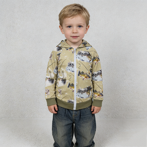 En stock, veste à capuche zippée pour enfants, thème pêche et chasse, vêtements de mode boutique, vente en gros, prix d'usine pour enfants - Product Image 2