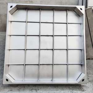 Yixinglong Stainless Steel Square Manhole Cover 600x600mm Double Layer Concealed Decorative Paving - Product Image 1