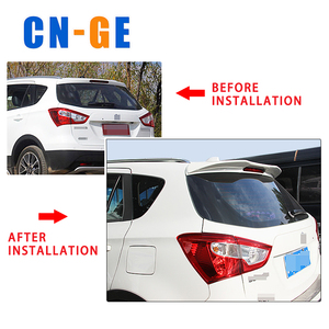 Spoiler da tetto con labbro alare del bagagliaio posteriore in plastica <span class=keywords><strong>nera</strong></span> per <span class=keywords><strong>Suzuki</strong></span> <span class=keywords><strong>S</strong></span>-<span class=keywords><strong>CROSS</strong></span> 2014 + - Product Image 4