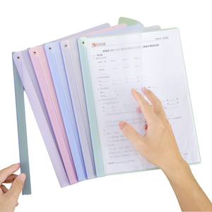 Nhà Máy Bán buôn đa màu sắc A4 thư mục xoay thư mục báo cáo PP không thấm nước sinh viên tập tin thư mục Side mở loại - Product Image 1