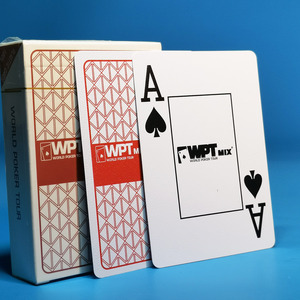 Cartas de Póker Oficiales WPT, de Cuerpo Ancho y Letra Grande, de PVC Plástico, Resistentes al Agua, con Acabado Esmerilado, para Casino - Product Image 2
