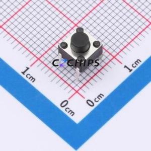 TS013-CBW1EH5.5 Tactile Switch Through hole-4P,6x6mm Switch Single Pole Single Throw Round Button 1.8N Through Hole - Product Image 1