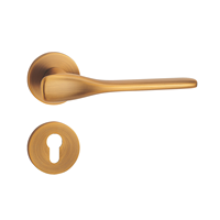 Ensemble de serrures mécaniques silencieuses pour porte intérieure en bois, style simple et rétro, poignée de porte en bois pour chambre à coucher et salle de bain