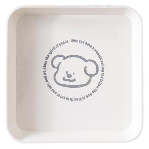 Bear Themed Plastic Serving Tray 2 Pack Smooth <b>Edge</b> For Home Kitchen Fruit Storage Dish - Product Image 5