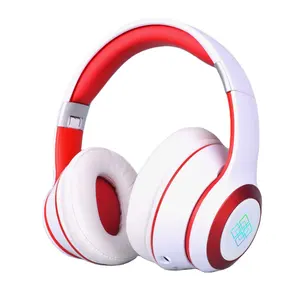 BT028 Glowing Led Wireless Headsets BT 5.2 Headphones Foldable Bass Stereo Earphone Mp3 Player With Mic Support Tf Card Aux