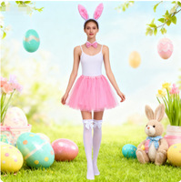 Chapeau en peluche avec oreilles de lapin pour enfants, accessoires de fête pour hommes, pour Pâques