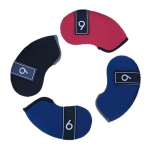 Housse de club de golf avec motif en relief, fabriquée en matériau de plongée, protège contre les rayures et couvre la tête du club. - Product Image 1