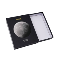 Boîte cadeau haut de gamme personnalisée, imprimée, imperméable, en papier gaufré, avec couvercle noir, pour l'emballage de produits électroniques et de beauté
