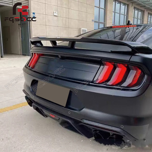 Aileron arrière en fibre de carbone pour Ford <span class=keywords><strong>Mustang</strong></span> 2015-2017, becquet de coffre arrière, accessoires de pare-chocs automobile - Product Image 6