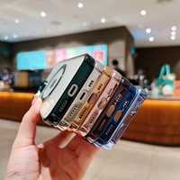 Étui de téléphone avec objectif de haute qualité 2023 pour iPhone 8plus 11 12mini 13pro 14max, protection antichoc, protection électro-plaquée, coque souple