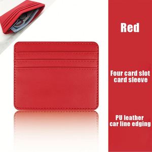กระเป๋าใส่บัตร X418 ขายดี กระเป๋าใส่เหรียญ กระเป๋าใส่เอกสาร กระเป๋าใส่บัตรธุรกิจแบบกำหนดเอง กระเป๋าใส่บัตรหนัง PU - Product Image 3