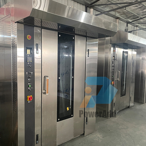 Four <span class=keywords><strong>de</strong></span> cuisson rotatif à lecture arabe à gaz utilisé par l'industrie commerciale/chariot 32 plateaux/ - Product Image 3