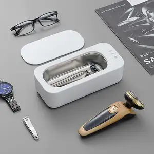 Ultrasonik temizleme makinesi ev taşınabilir gözlük takı temizleme makinesi makyaj fırçası elektrikli Mini küçük temizleyici