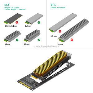 Nueva Versión Adaptador U.2 SFF-8639 a NVMe Ruler 1U GEN-Z EDSFF Corto para SSD <span class=keywords><strong>E1</strong></span>.S - Product Image 4