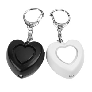 Porte-clés d'alarme personnelle en forme de cœur, sirène anti-loup 125 dB, dispositif d'autodéfense pour femmes - Product Image 4