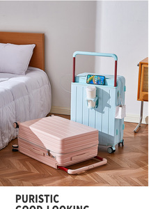 Oem/ODM sọc PC hành lý thiết lập với rộng Tie Rod vỏ cứng Dây kéo xe đẩy trường hợp Spinner bánh xe thời trang Vali <span class=keywords><strong>2025</strong></span> nóng bán - Product Image 4