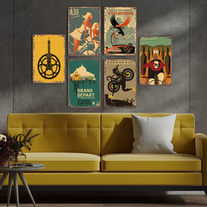 Affiche <span class=keywords><strong>de</strong></span> vélo Vintage <span class=keywords><strong>Plaque</strong></span> <span class=keywords><strong>de</strong></span> vélo rétro Cyclocross <span class=keywords><strong>Plaque</strong></span> métallique signe en étain Garage <span class=keywords><strong>maison</strong></span> décor mural 20x30cm - Product Image 4