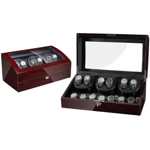 Six Automatic Watch Winder with 7 Extra Storages Spaces