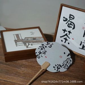 Caja de almacenamiento de té de madera, organizador de escritorio cuadrado de 18L de estilo chino para té blanco Fuding, embalaje de regalo para té Pu'er - Product Image 4