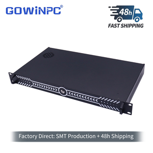 พีซีแบบกล่องติดตั้งบนแร็ค 1U ไร้พัดลม Intel Core i3-6006U i5-7200U i7-7500U i7-8550U รองรับจอแสดงผลคู่ HDMI VGA 2 LAN พร้อมสำหรับ IoT Gateway - Product Image 4