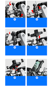 Motosiklet telefon tutucu 15W kablosuz şarj USB hızlı şarj braketi bisiklet akıllı telefon standı - Product Image 6