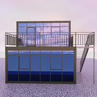 Haute qualité 20FT maisons en conteneur préfabriquées modulaire un cadre Kit maisons prix hiverisé