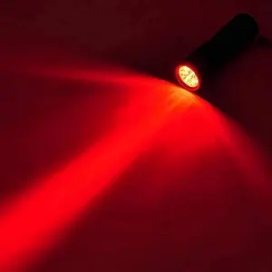 铝手电筒9发光二极管静脉探测仪红色光束发光二极管手电筒定位静脉眼科狩猎