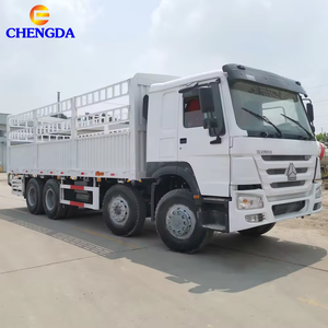 Camion de fret lourd 40 tonnes 50 tonnes Sinotruck Howo d'<span class=keywords><strong>occasion</strong></span> 8x4 à 12 roues avec clôture - Product Image 2
