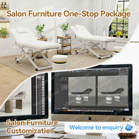 Table de massage électrique pliable ergonomique moderne OEM/ODM Madamcenter, hauteur et dossier réglables, résistante aux acétones, durable