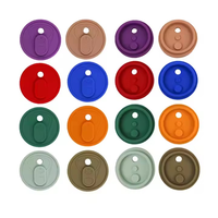 Couvre-gobelets en silicone de haute qualité de 2,75 pouces/70 mm pour gobelets en verre de 16 oz et 20 oz, couvre-gobelets en silicone de qualité alimentaire