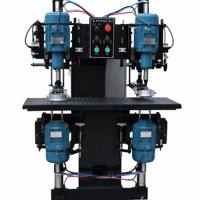 Machine à percer le verre à double tête horizontale automatique pour trous ronds avec refroidissement par eau certifiée CE
